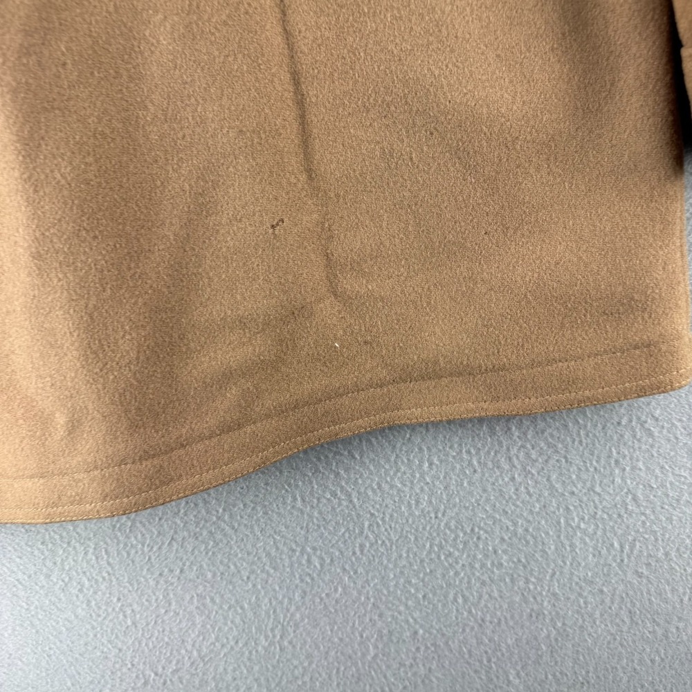 Vintage Pendleton Jacket Mens Medium Beige Wool Mackinaw Coat 70s Made in USA - Picture 10 of 16